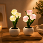 LED Tulip Table Lamp – Ceramic Night Light