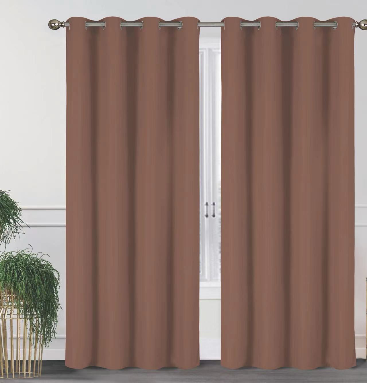 2-Pack Solid Thermal Blackout Curtain Panels - 55" x 84"