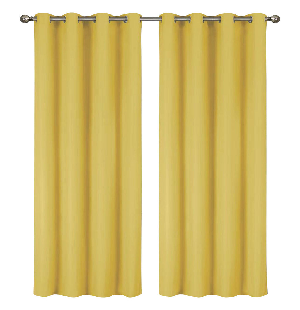 2-Pack Solid Thermal Blackout Curtain Panels - 55" x 84"