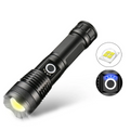 High Lumens Long Tactical Flashlight, Rechargeable Handheld Light