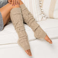Long Cable-Knit Leg Warmer