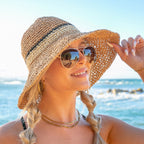 Stripe Accent Straw Hat