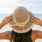 Multi-Stripe Bow Accent Sunhat
