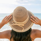 Multi-Stripe Bow Accent Sunhat