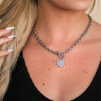 Coin Accent Chain Necklace