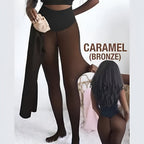 Leggings Thermal Tights Sheer Look Winter Lined Leggings