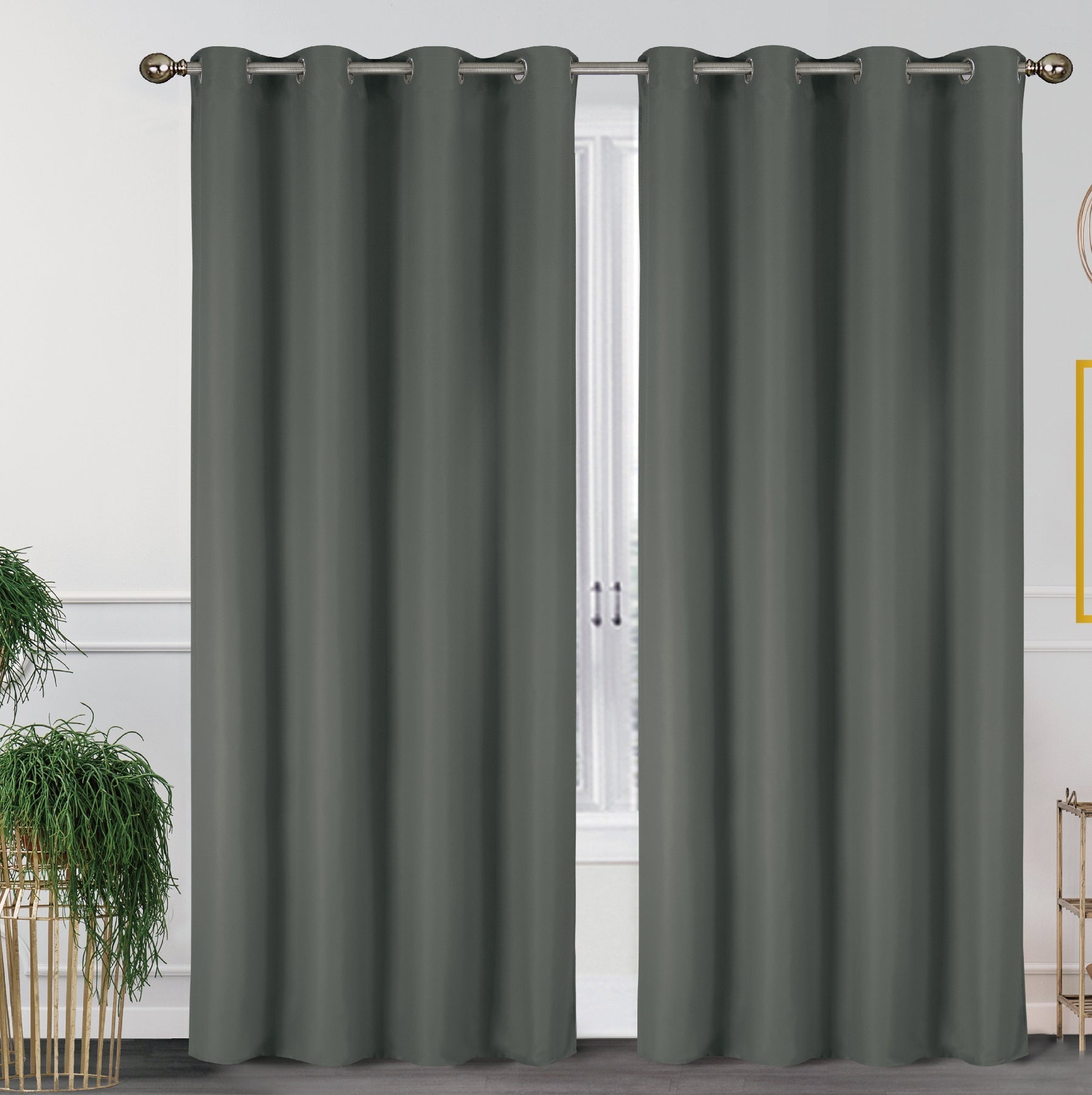 2-Pack Solid Thermal Blackout Curtain Panels - 55" x 84"