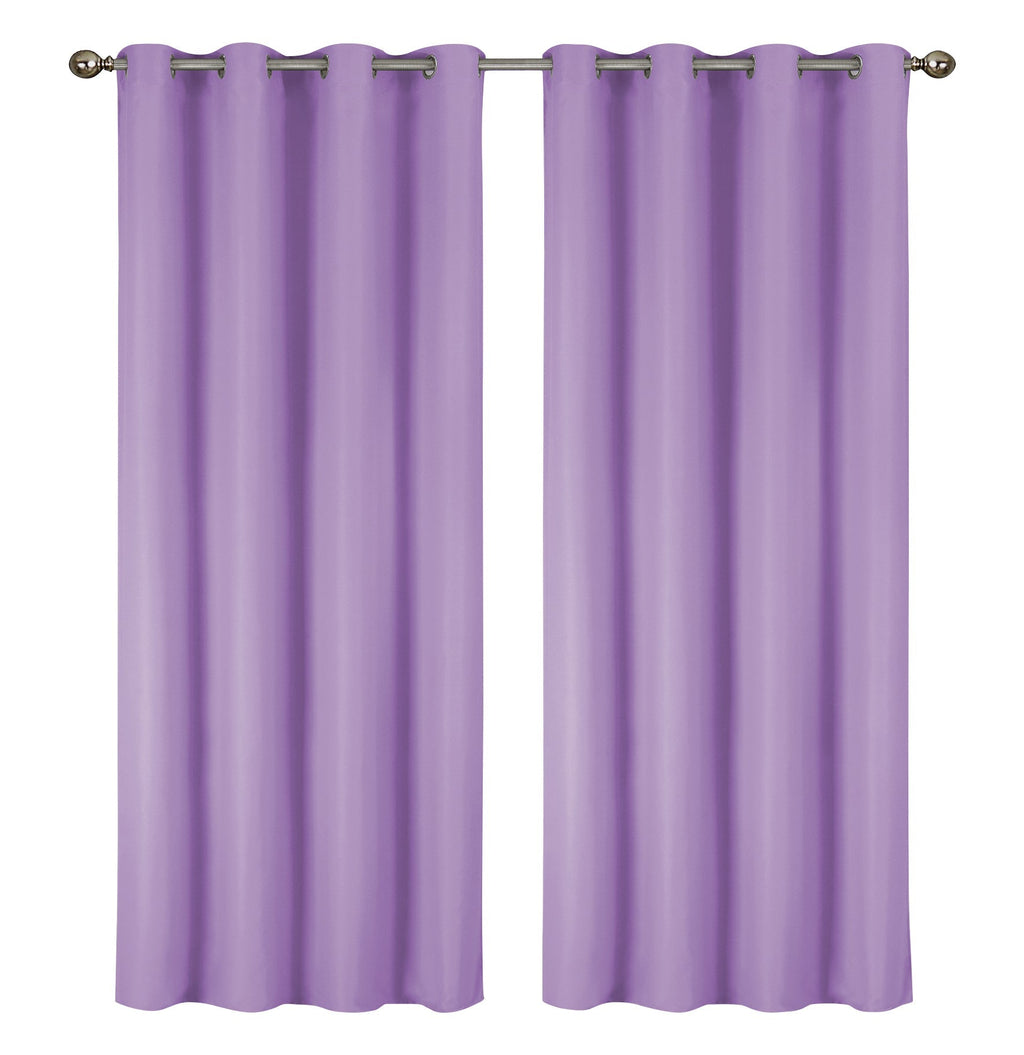 2-Pack Solid Thermal Blackout Curtain Panels - 55" x 84"