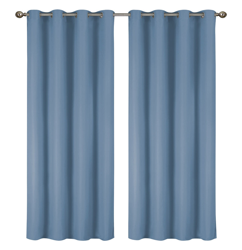 2-Pack Solid Thermal Blackout Curtain Panels - 55" x 84"