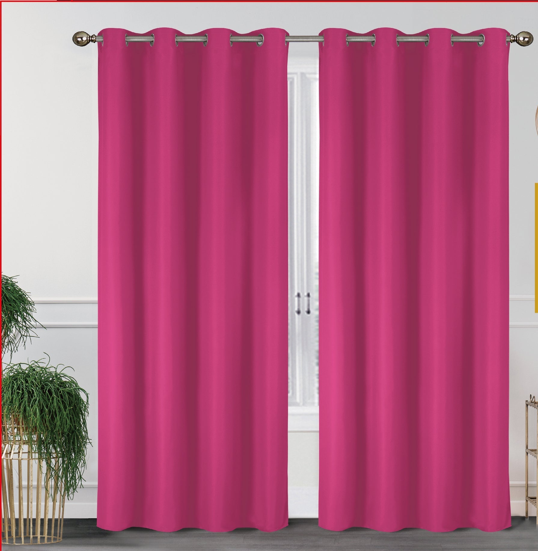 2-Pack Solid Thermal Blackout Curtain Panels - 55" x 84"