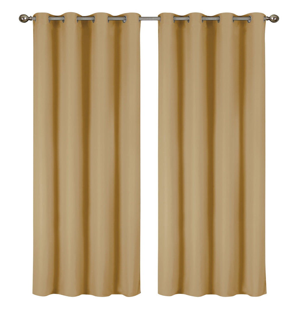 2-Pack Solid Thermal Blackout Curtain Panels - 55" x 84"