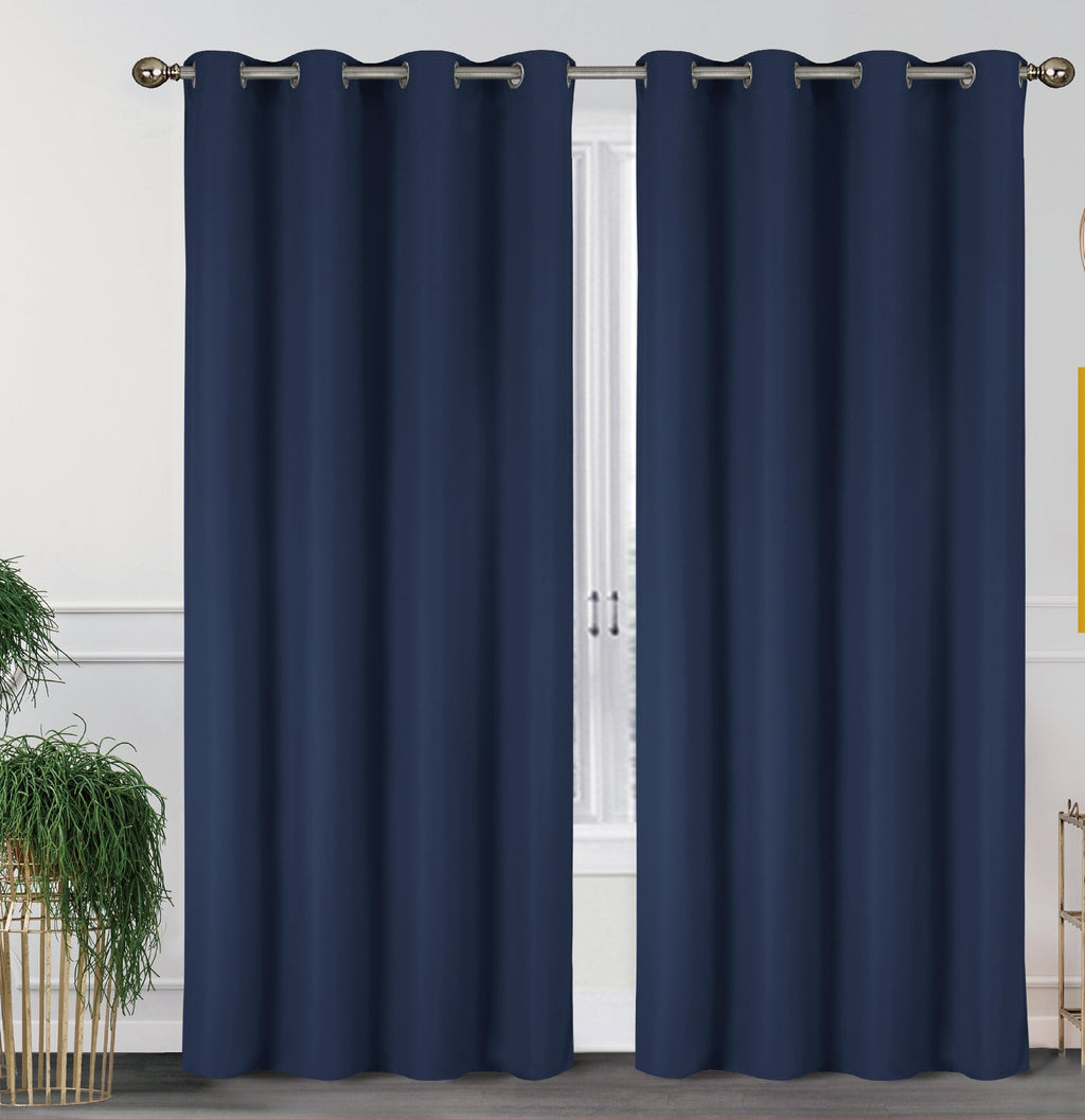 2-Pack Solid Thermal Blackout Curtain Panels - 55" x 84"