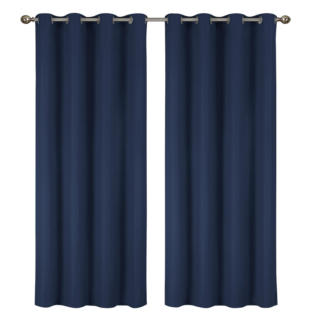2-Pack Solid Thermal Blackout Curtain Panels - 55" x 84"