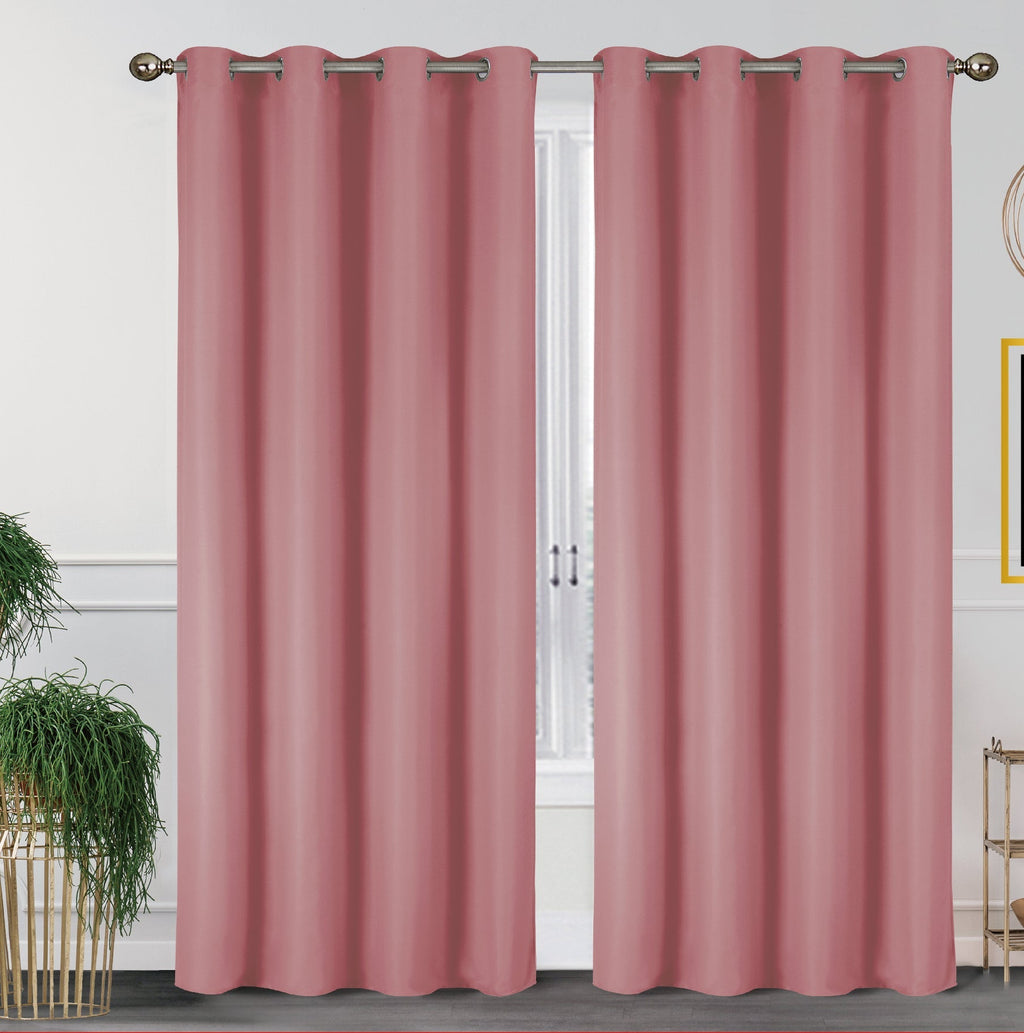 2-Pack Solid Thermal Blackout Curtain Panels - 55" x 84"