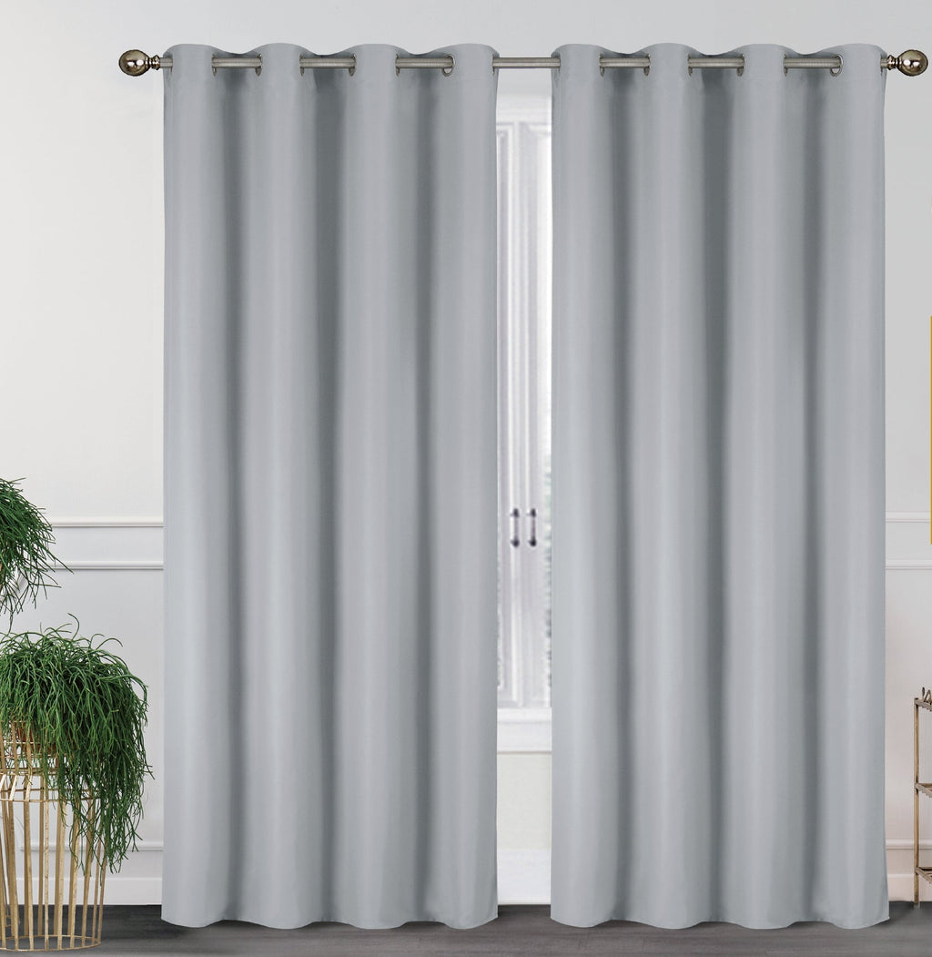 2-Pack Solid Thermal Blackout Curtain Panels - 55" x 84"