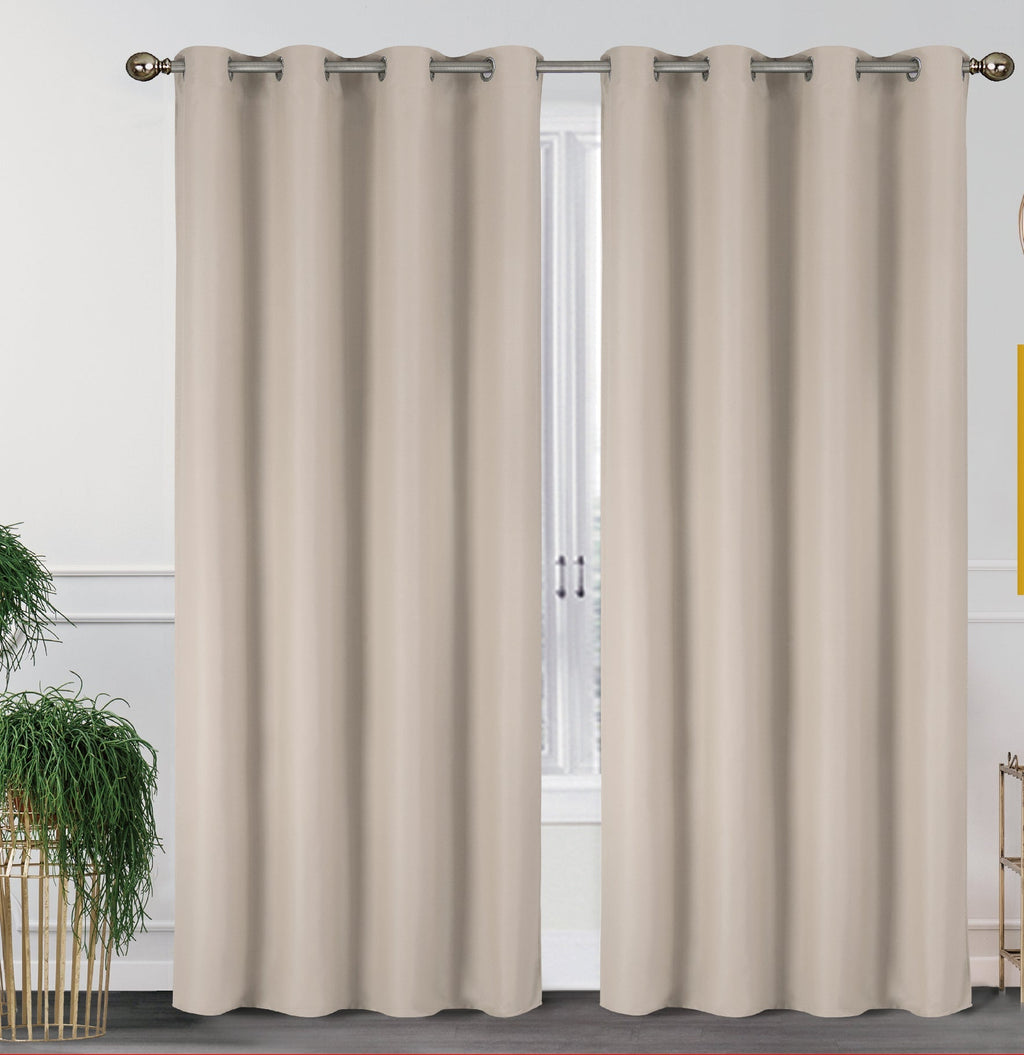 2-Pack Solid Thermal Blackout Curtain Panels - 55" x 84"