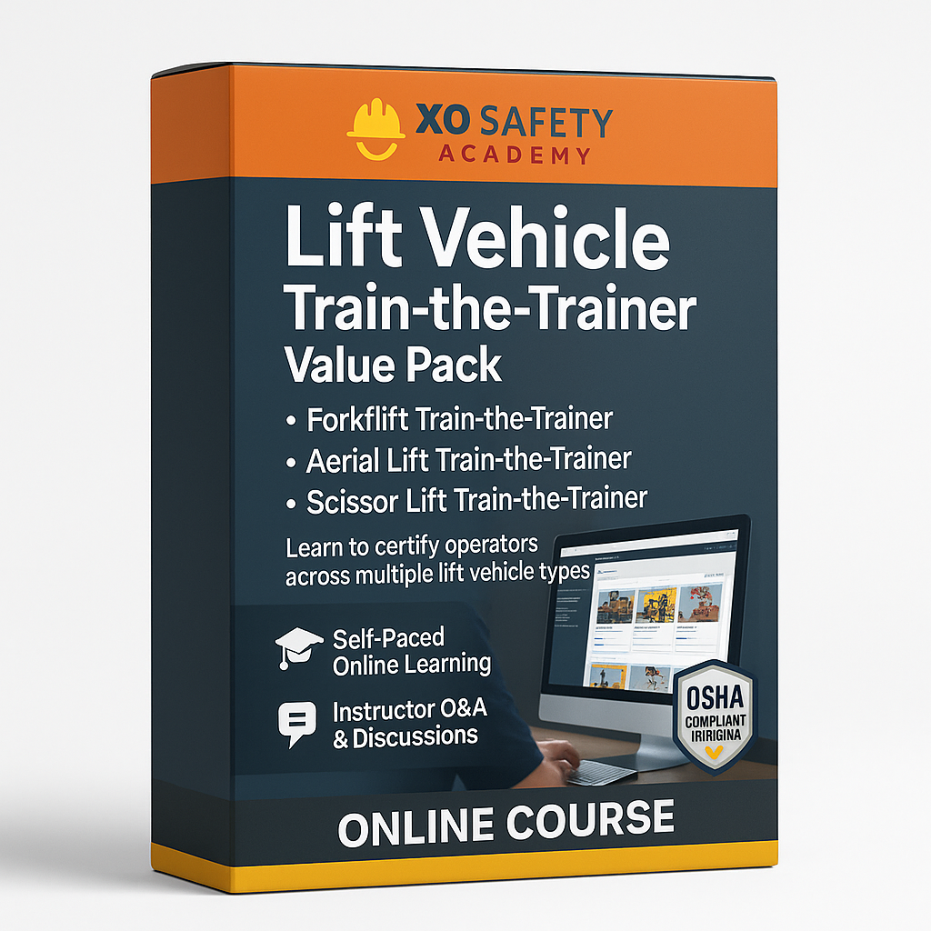 Lift Vehicle Train The Trainer Online Course Value Pack