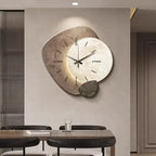 LumoClock | Large Modern Wall Clock | Silent Quartz & LED Light