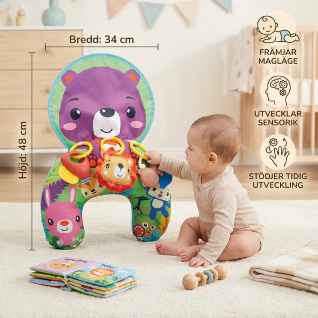 Tummy Time Pillow with Play Ring