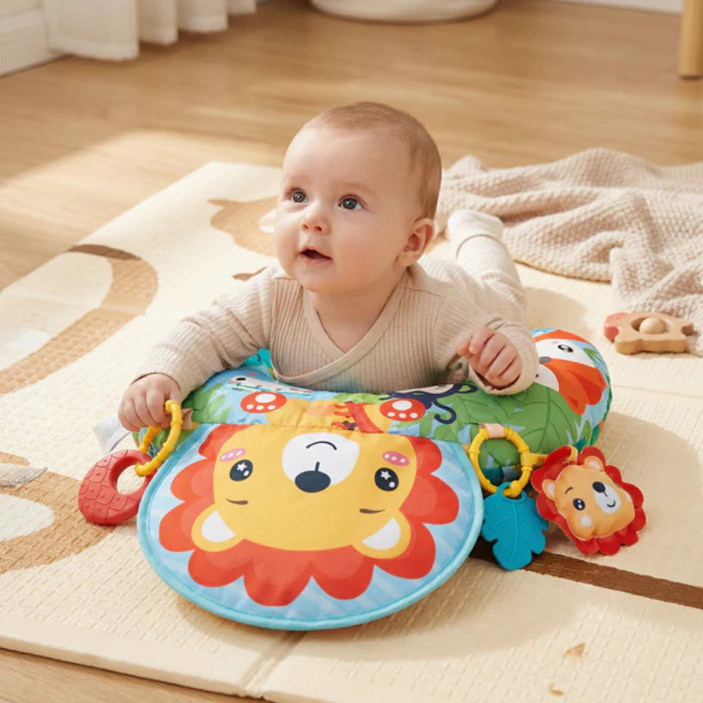 Tummy Time Pillow with Play Ring