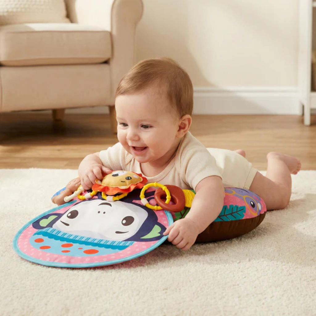 Tummy Time Pillow with Play Ring