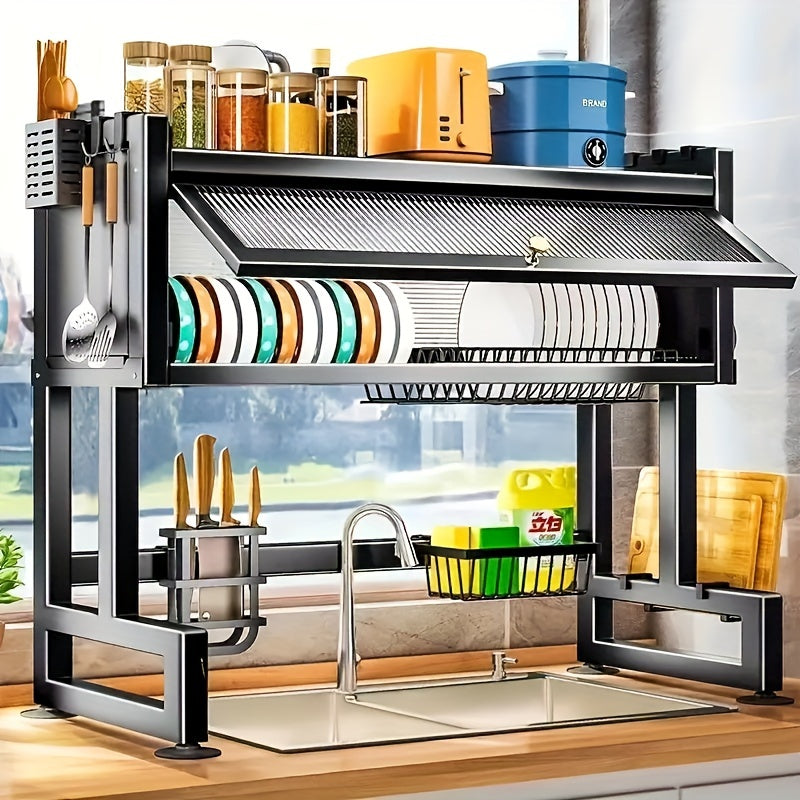 Over Sink Dish Drying Rack - 1 Tier Kitchen Organizer