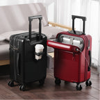 Hard Shell Carry-On Luggage - USB Port, TSA Lock, Spinner Wheels