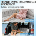 Car Inflatable Mattress Back Seat Bed SUV Travel Air Bed w/ Pump & Pillows