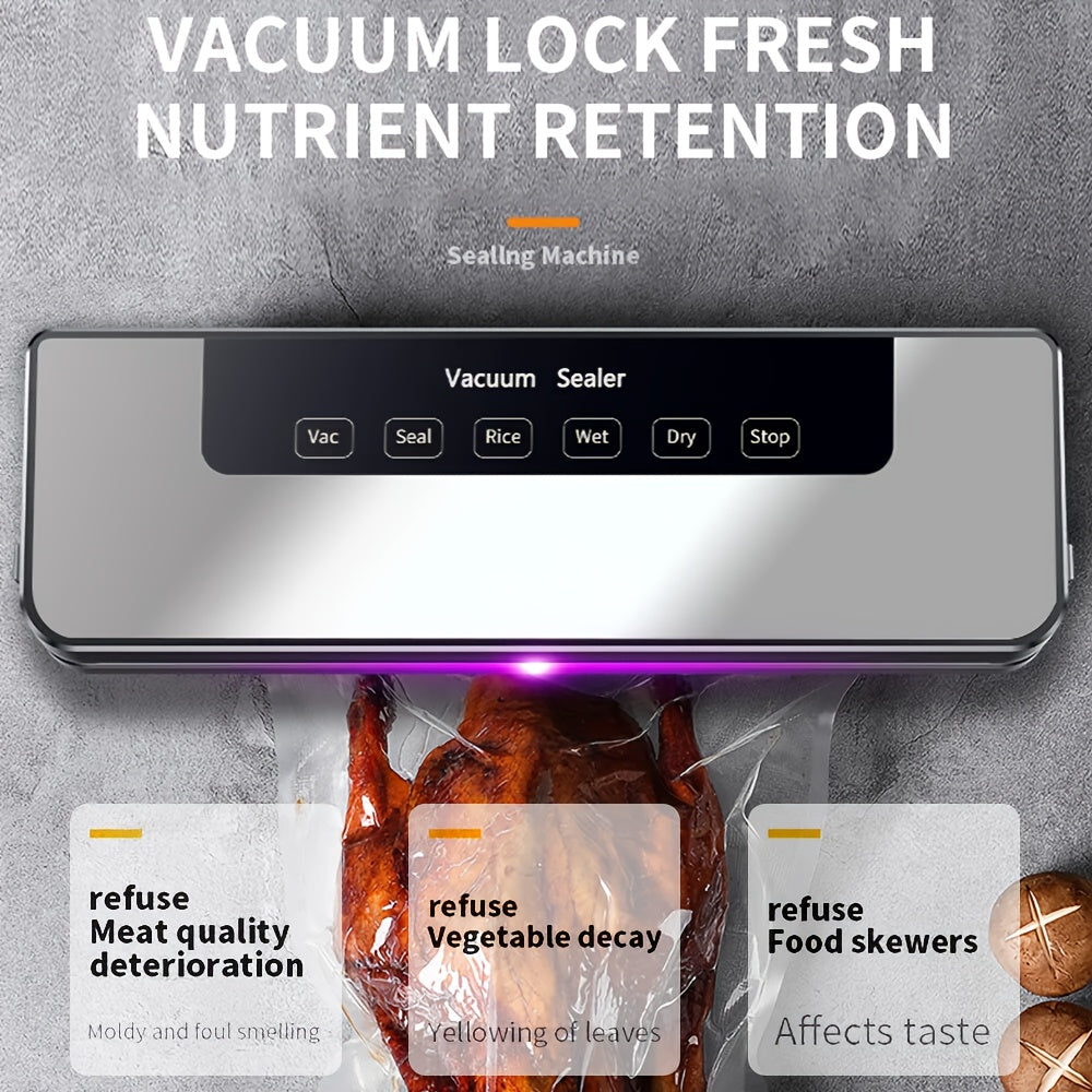 Vacuum Sealer Machine - Wet/Dry, Automatic, Includes 50 Bags