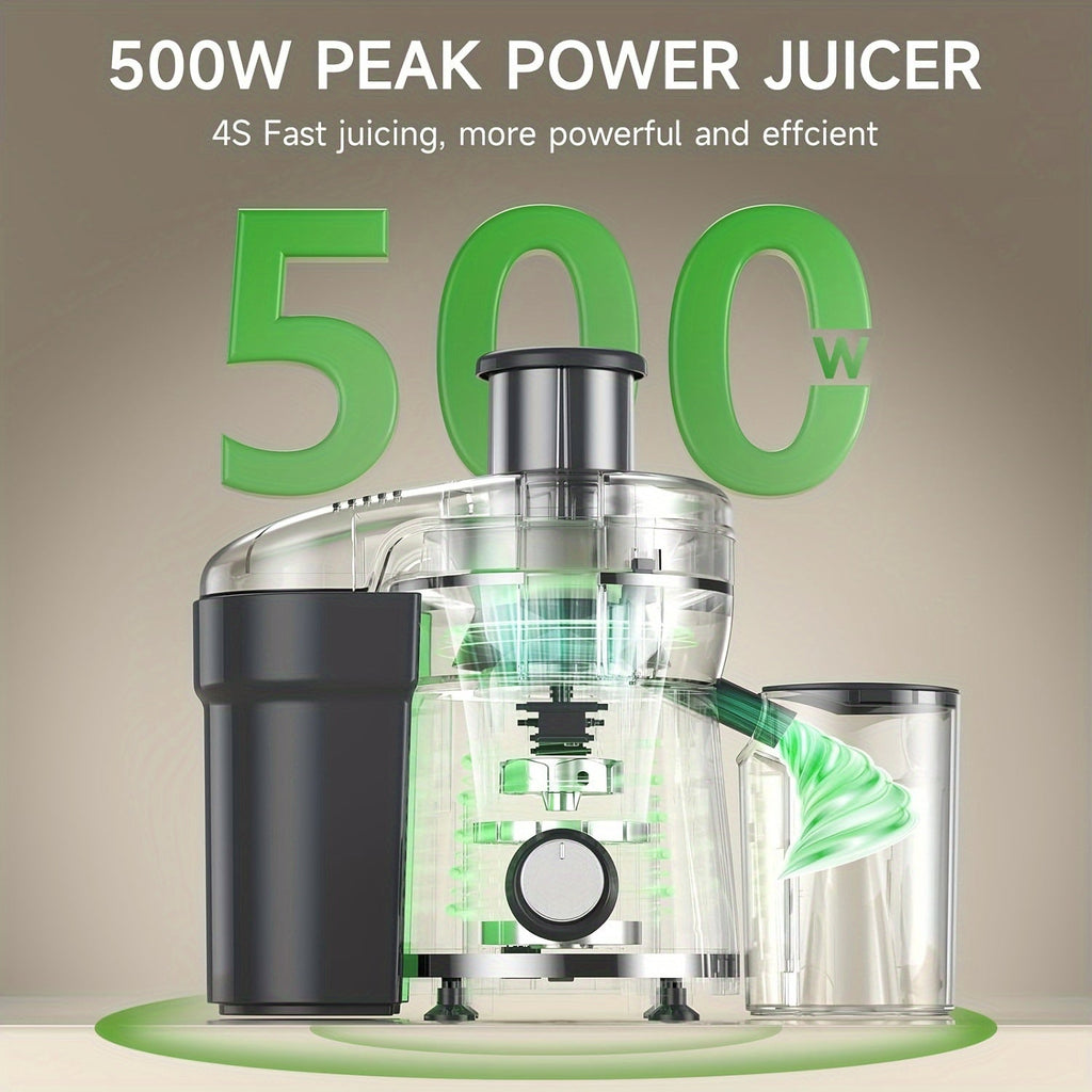 500W Centrifugal Juicer - 3 Speed, Wide Mouth