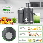 500W Centrifugal Juicer - 3 Speed, Wide Mouth
