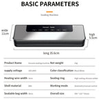 Vacuum Sealer Machine - Wet/Dry, Automatic, Includes 50 Bags