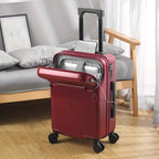 Hard Shell Carry-On Luggage - USB Port, TSA Lock, Spinner Wheels