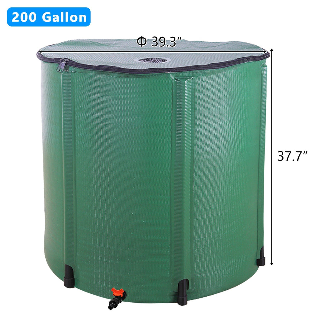 Collapsible Rain Barrel 50 200 Gallon Water Collection Tank Garden Watering