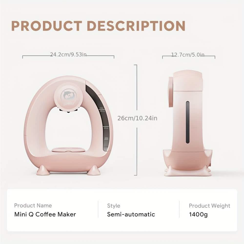 2 in 1 Single Serve Coffee Maker K Cup & Ground Coffee Brewer 4-8 Cup Size
