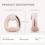 2 in 1 Single Serve Coffee Maker K Cup & Ground Coffee Brewer 4-8 Cup Size