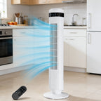 Bladeless Tower Fan - 5 Speeds, 64° Oscillating, Remote & Timer