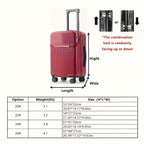 Hard Shell Carry-On Luggage - USB Port, TSA Lock, Spinner Wheels