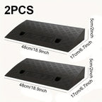 2PCS Heavy Duty Curb Ramp Portable Non-Slip Driveway Ramp for Car Wheelchair