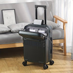 Hard Shell Carry-On Luggage - USB Port, TSA Lock, Spinner Wheels