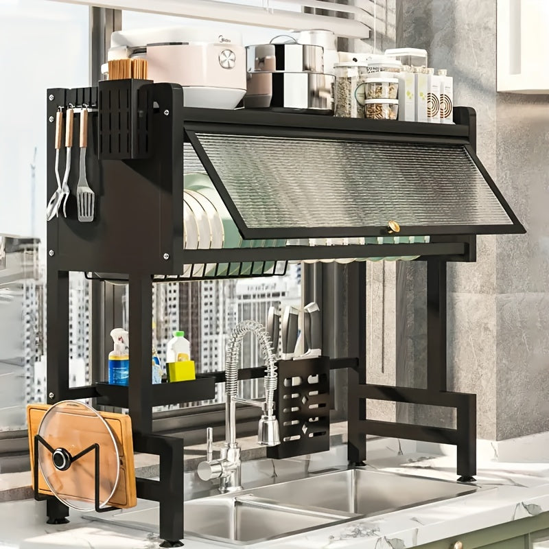 Over Sink Dish Drying Rack - 1 Tier Kitchen Organizer