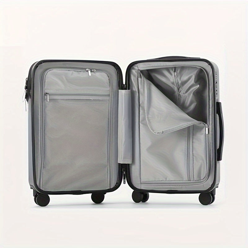 Hard Shell Carry-On Luggage - USB Port, TSA Lock, Spinner Wheels