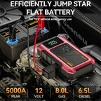 9-in-1 Portable Jump Starter with Air Compressor 12V Car Battery Booster USB LED