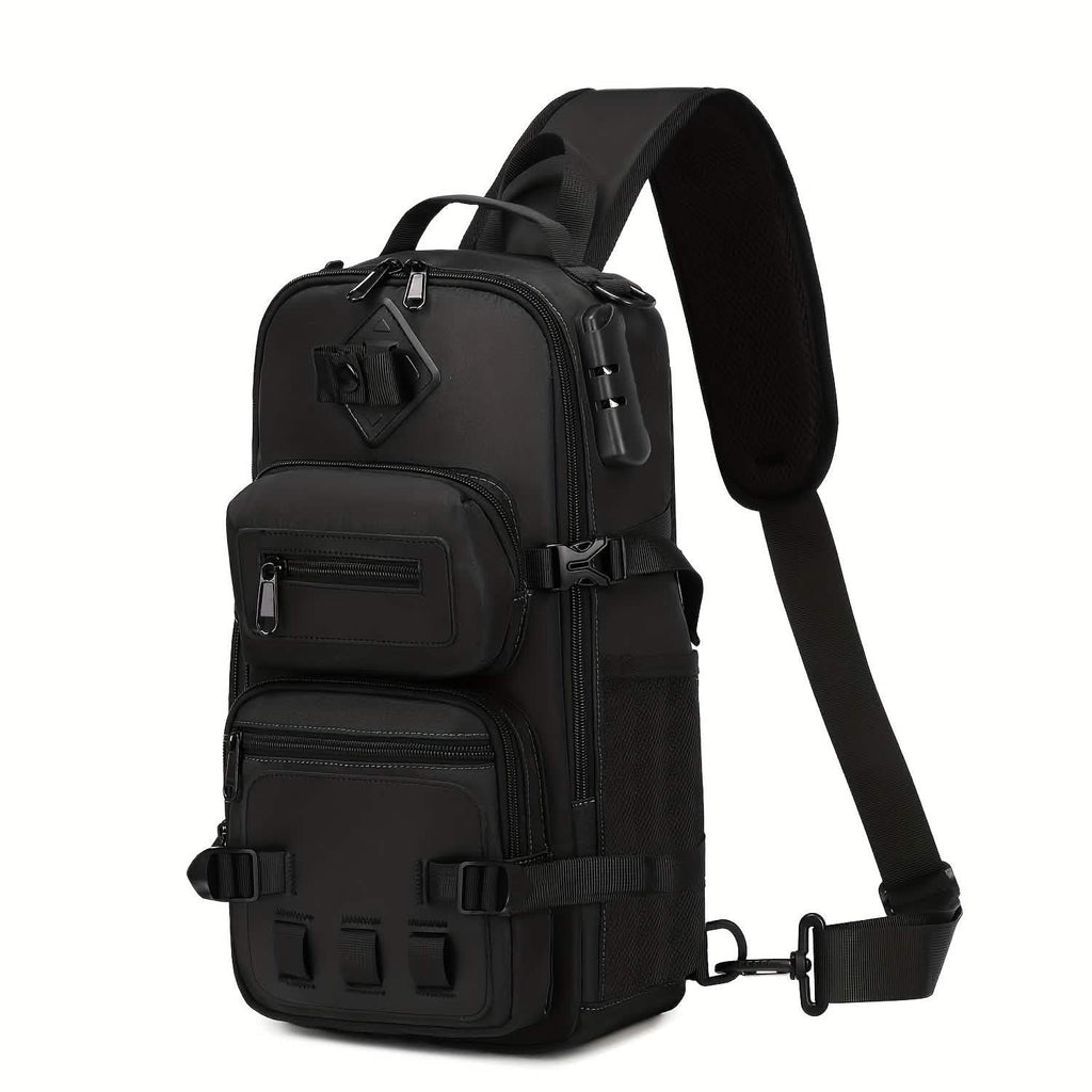 Anti-Theft Sling Bag Men Crossbody Chest Backpack USB Waterproof Travel Bag