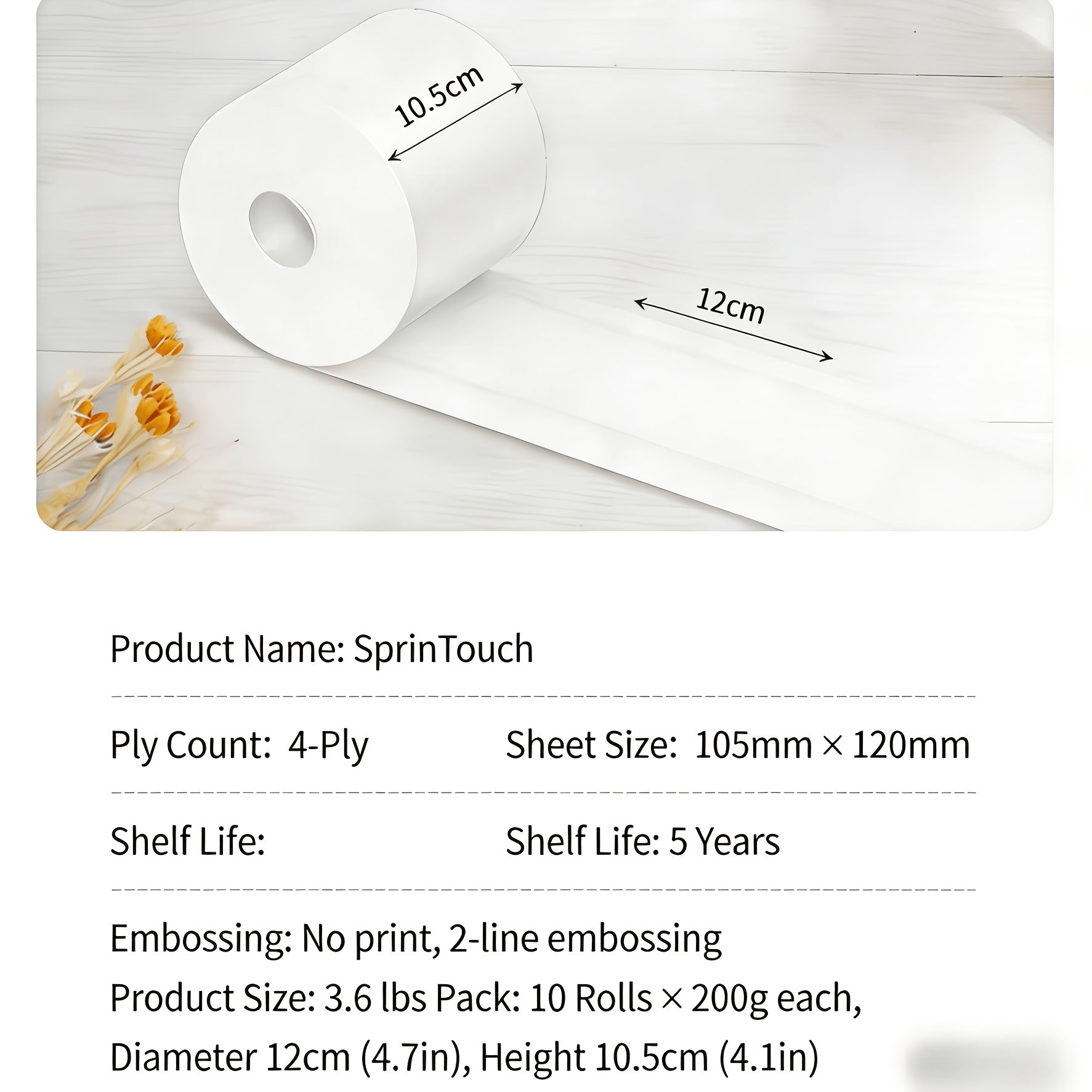 Spring Touch 4-Ply Ultra Soft Toilet Paper
