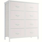 8 Drawer Dresser Storage Organizer Fabric Drawers Chest Bedroom Hallway Unit