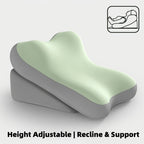 Adjustable Bed Wedge Pillow Memory Foam Backrest Reading Support Cushion