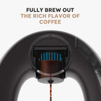2 in 1 Single Serve Coffee Maker K Cup & Ground Coffee Brewer 4-8 Cup Size