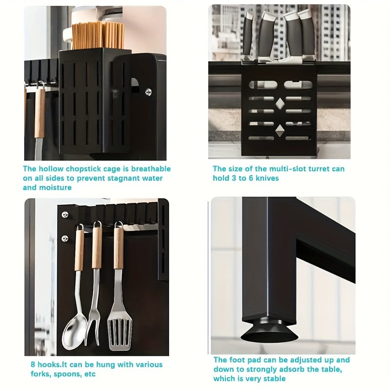 Over Sink Dish Drying Rack - 1 Tier Kitchen Organizer