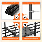 Stackable Shoe Rack Bookshelf Storage Shelf Freestanding Organizer for Entryway